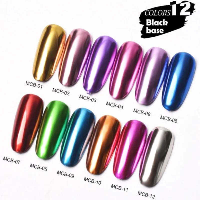 12pcs Set Chrome Dusts