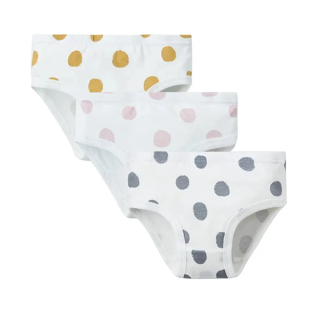 2-7 Years Girls Panties 3pcs Per Pack Cotton Student Kids Underwear Teen Panties Young Puberty Girls Underpant