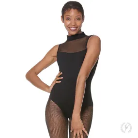 41596 Silhouette Mesh Mock Neck Leotard