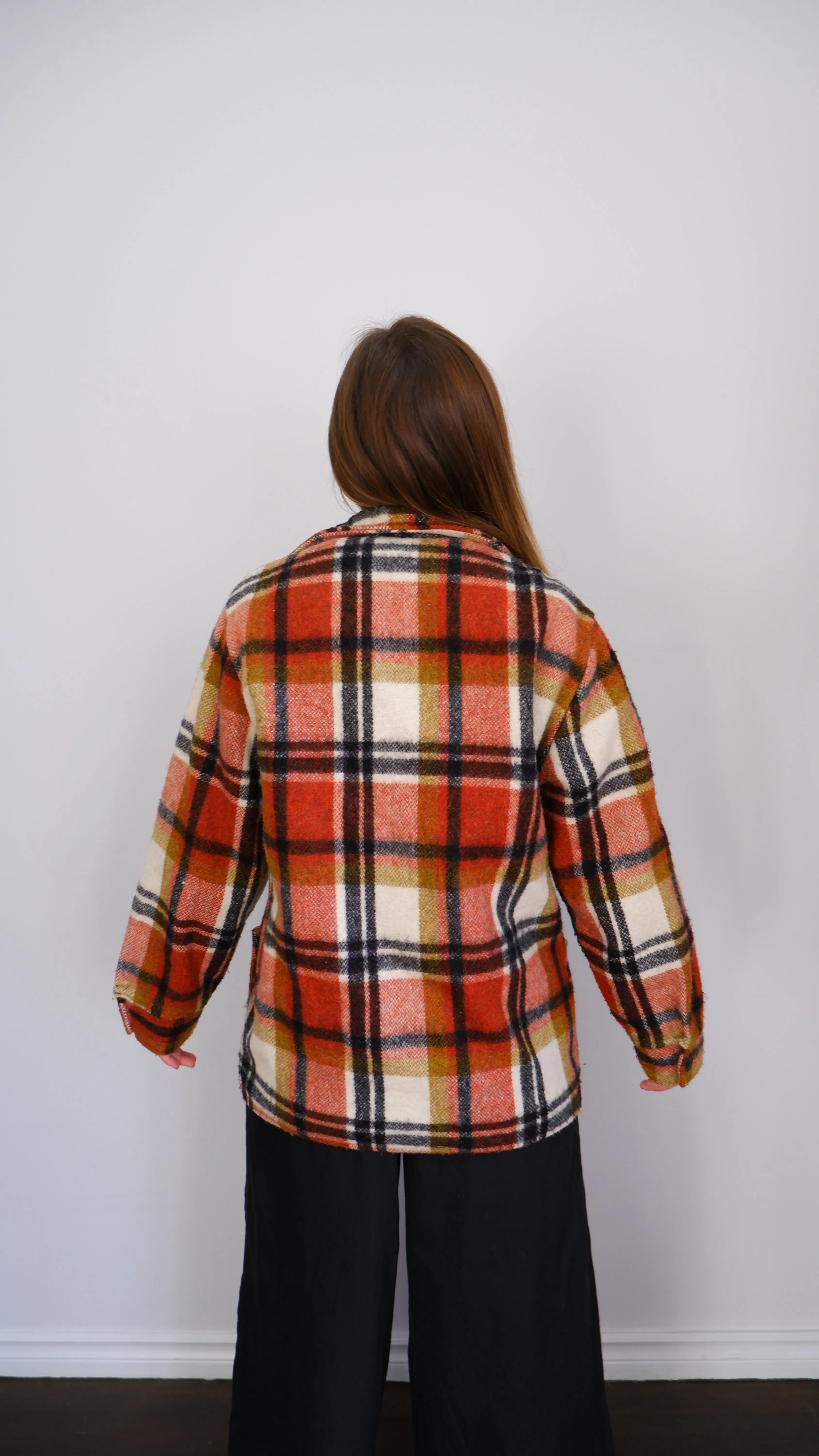 70s Gorgeous Menswear Wool Shacket  - L