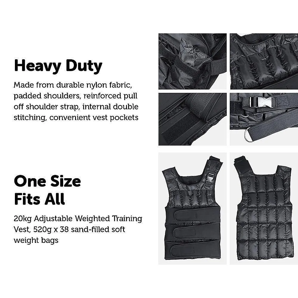 Adjustable Weighted Vest - 20 KG