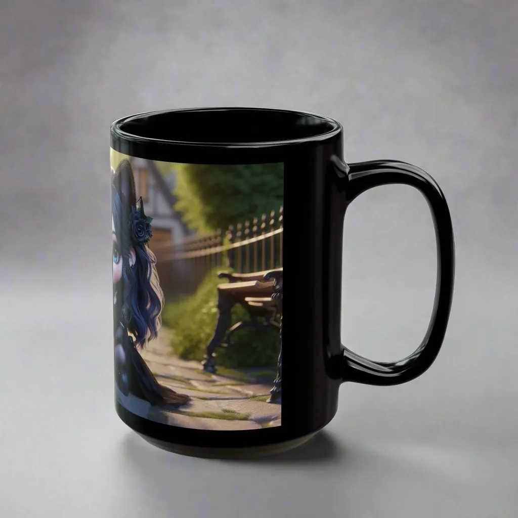 Adorably Dark Gothic Ceramic Mug – Sip on Stylish Mystery