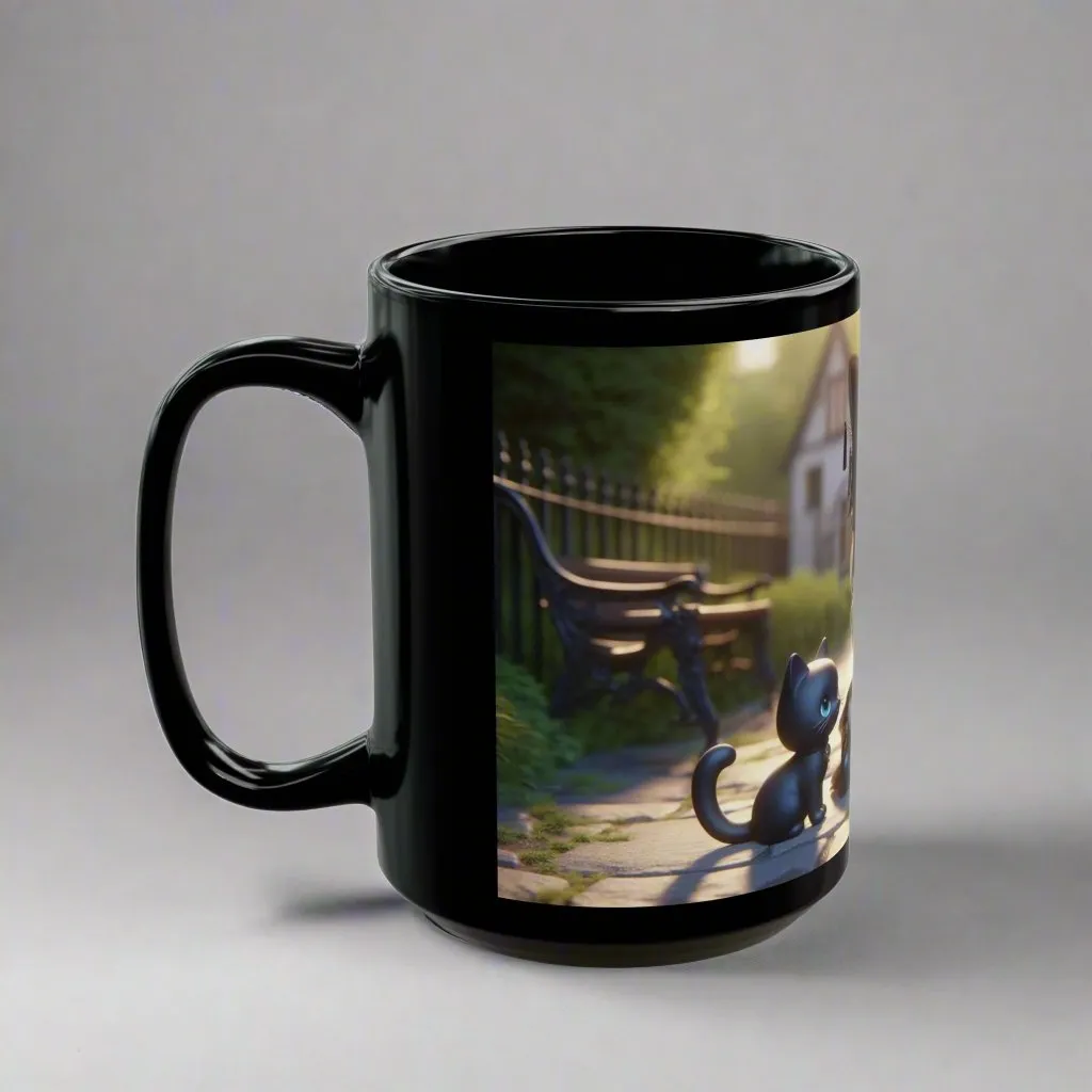 Adorably Dark Gothic Ceramic Mug – Sip on Stylish Mystery