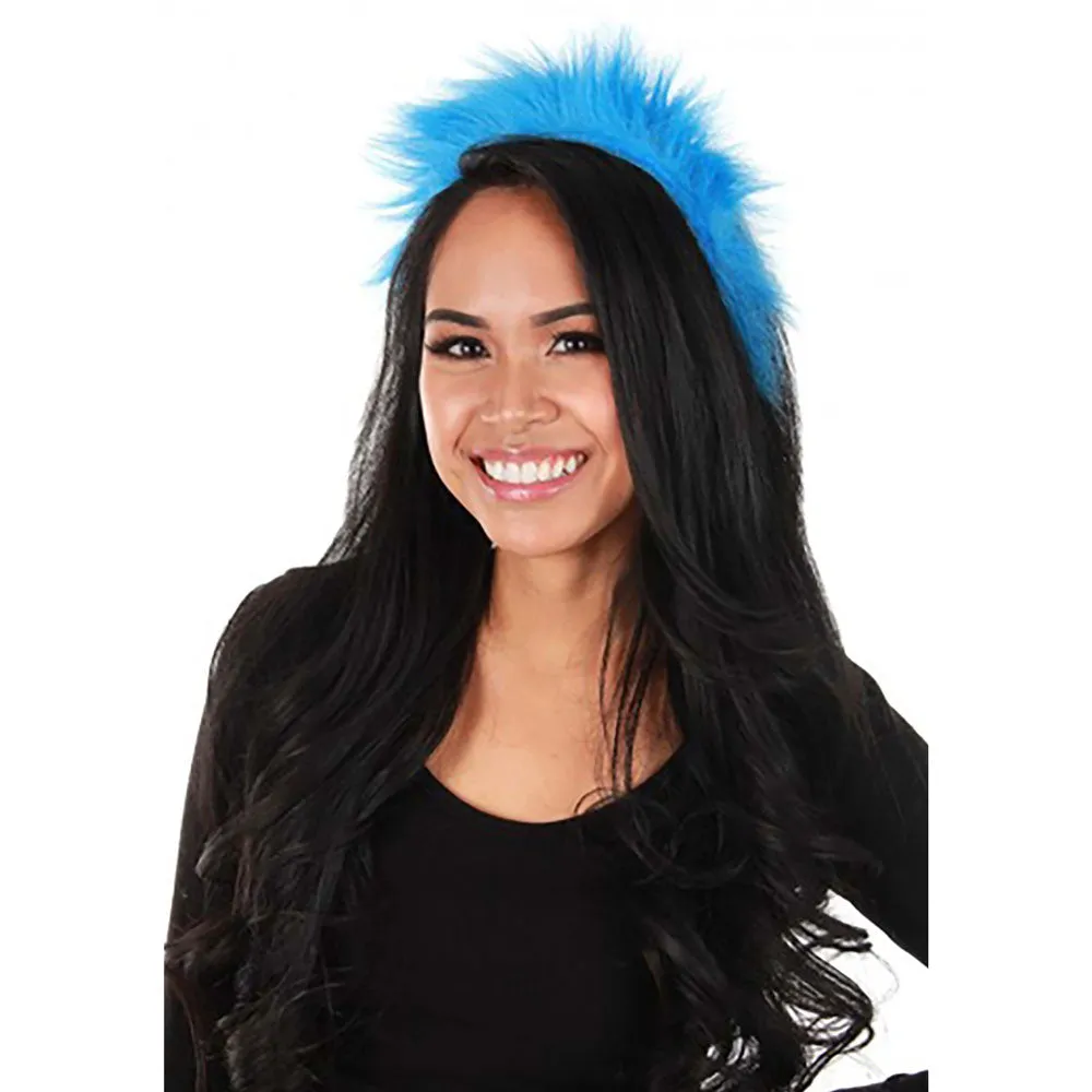 Adult Dr. Seuss Thing 1 & 2 Blue Fuzzy Headband