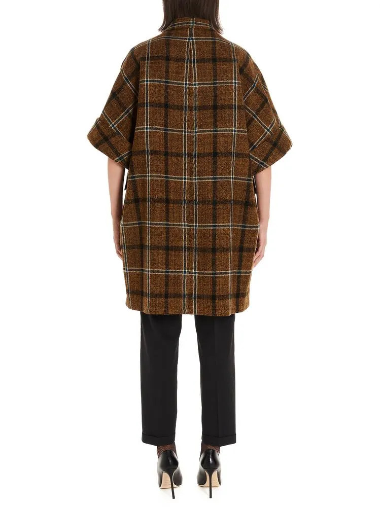 Alberto Biani Tartan Peacoat