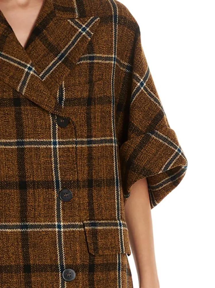 Alberto Biani Tartan Peacoat