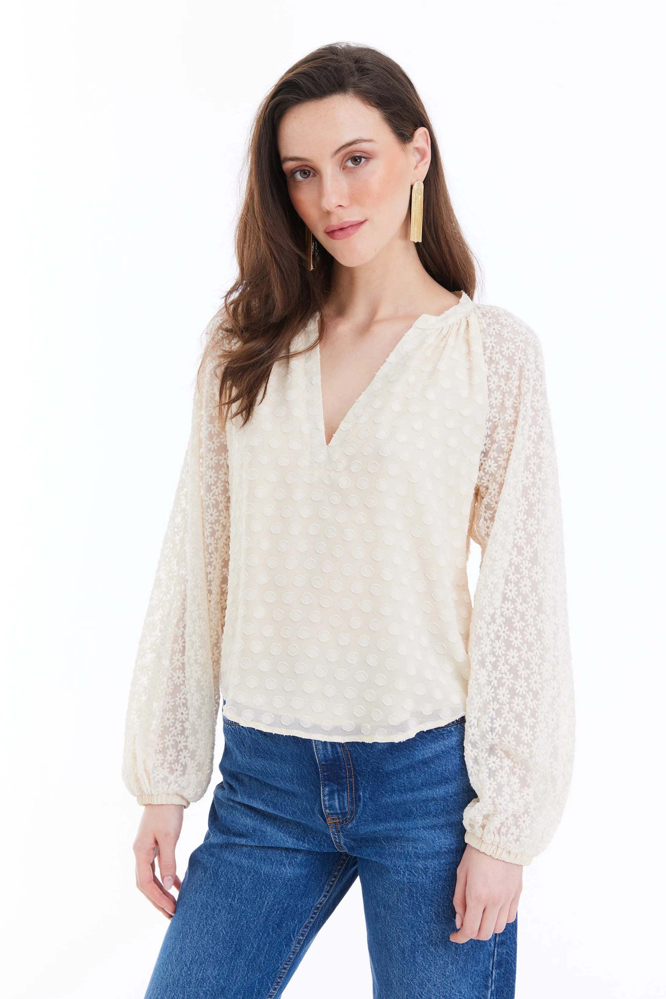 ALL Lanly Cream Blouse