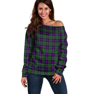 Armstrong Modern Tartan Off Shoulder Women Sweater