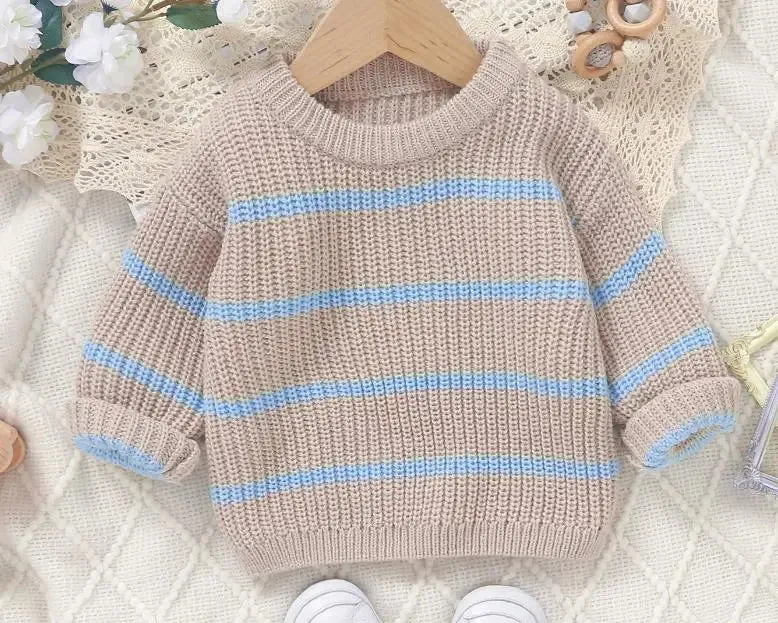 AVERY Striped Knitted Sweater