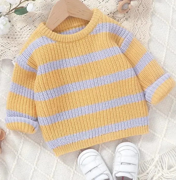 AVERY Striped Knitted Sweater