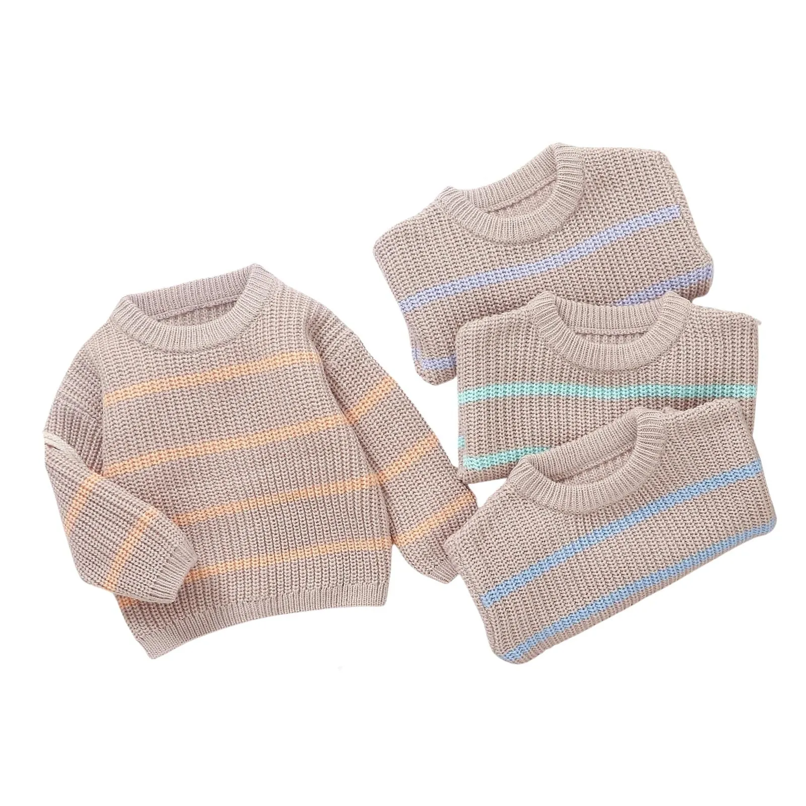 AVERY Striped Knitted Sweater