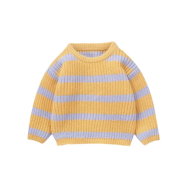 AVERY Striped Knitted Sweater