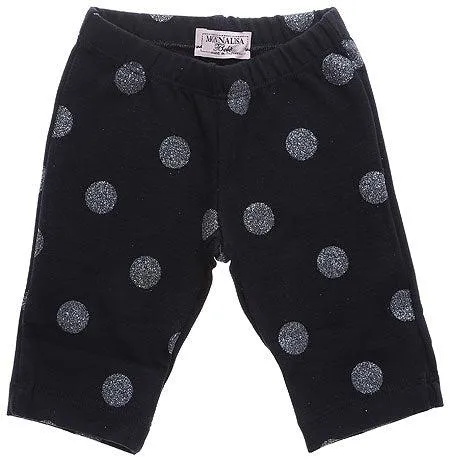 Baby Girls Black Spot Leggings