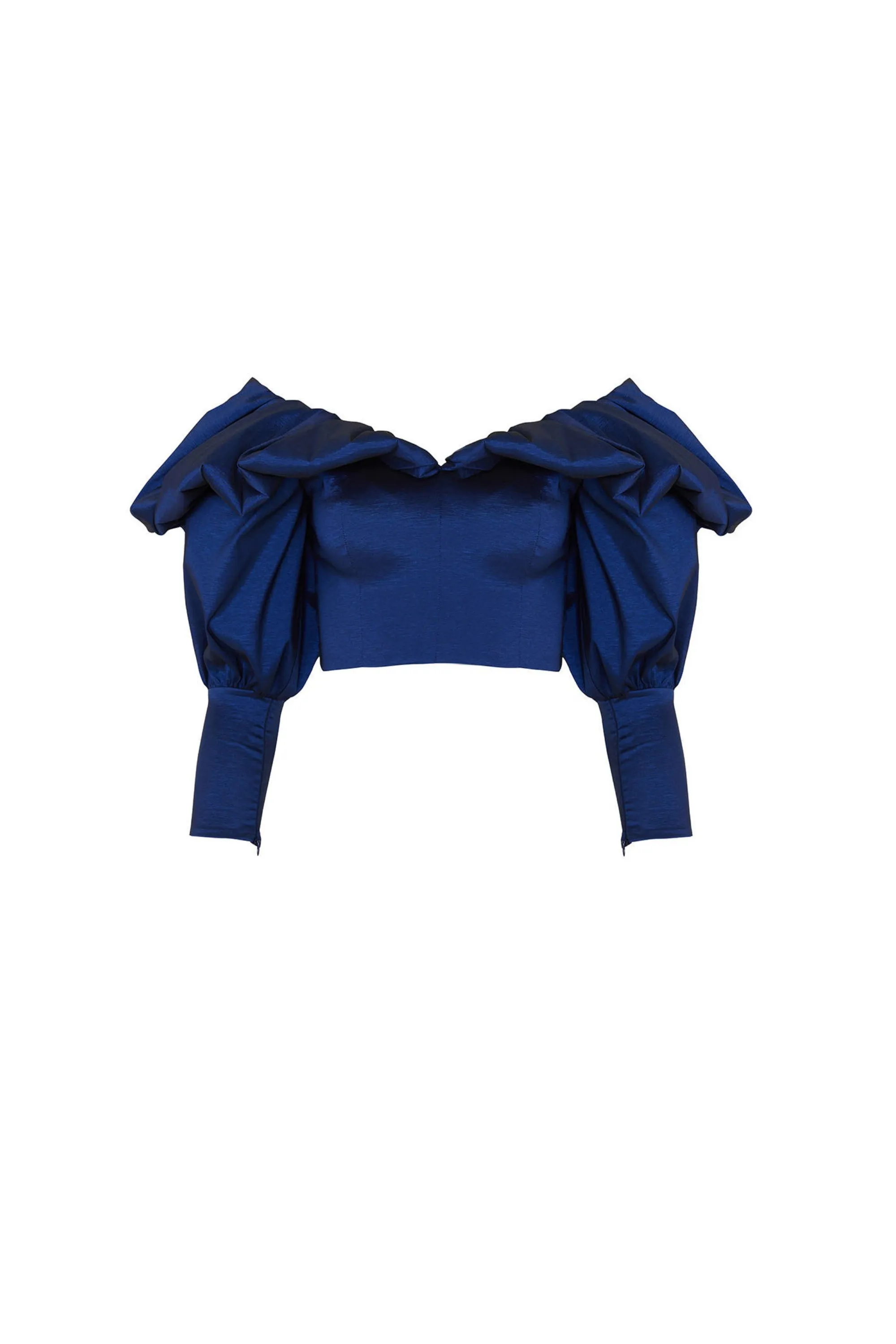 Balloon Sleeve Crop Top