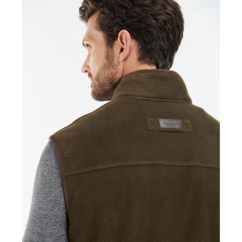 Barbour Oakmoor Mens Fleece Gilet - Olive