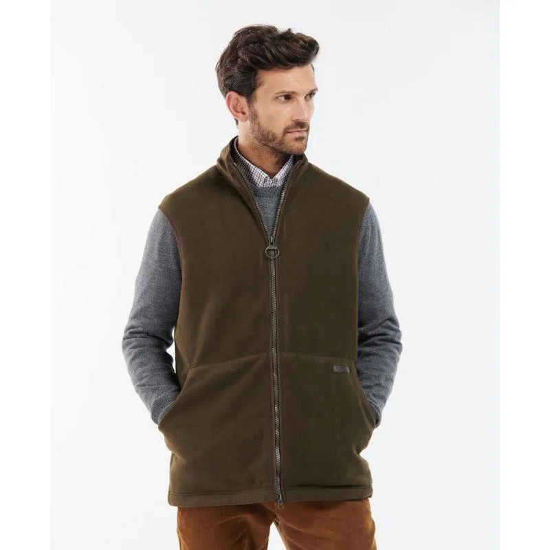 Barbour Oakmoor Mens Fleece Gilet - Olive