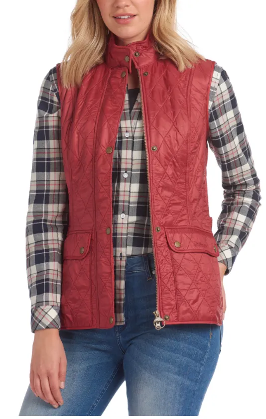 Barbour Women's Wray Gilet Vest Deep Claret