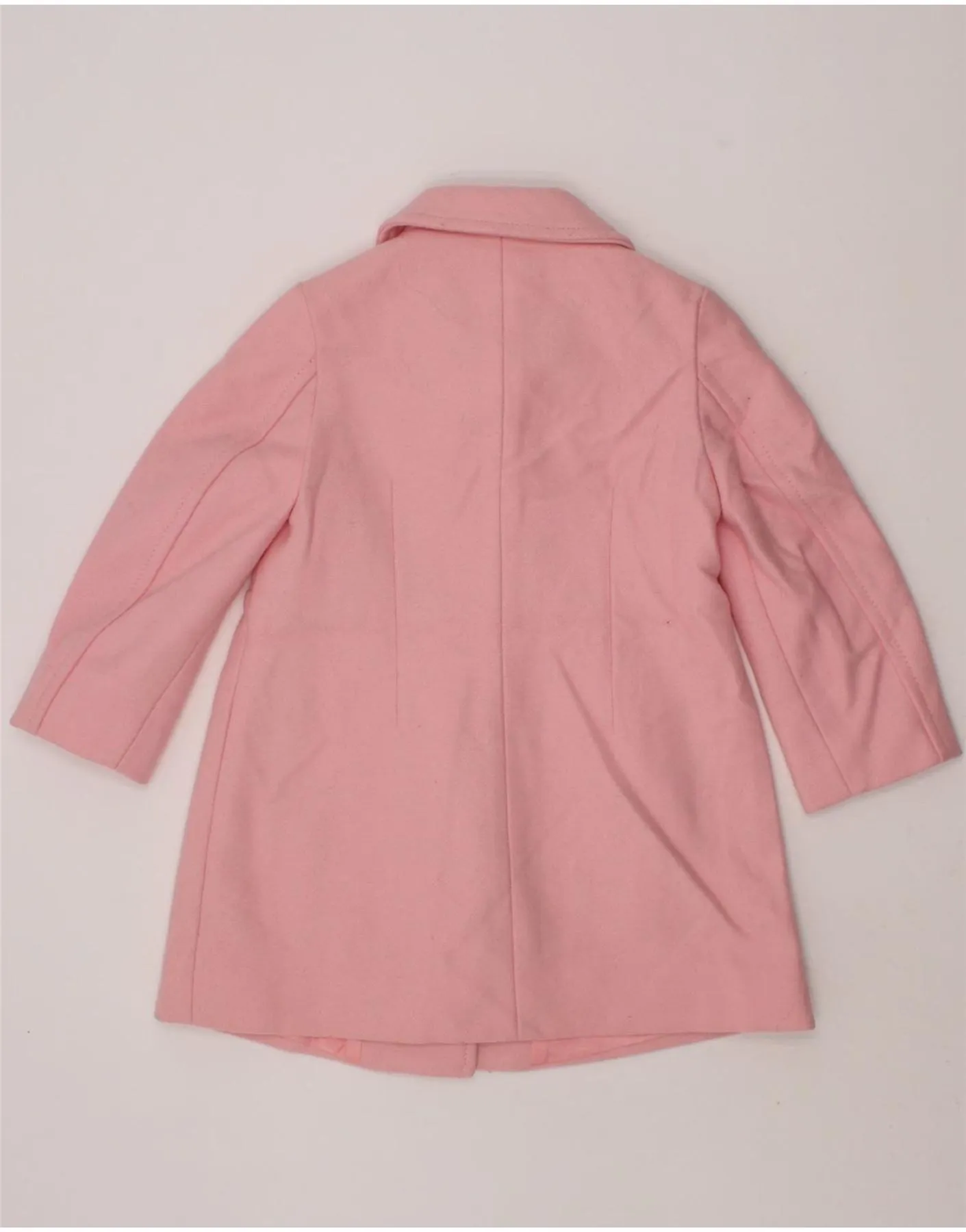 BENETTON Baby Girls Overcoat 12-18 Months Pink Wool