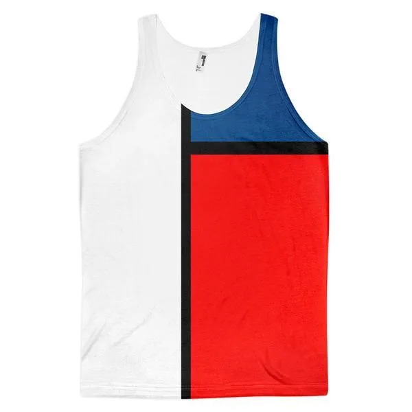 Block Colours Three Unisex Tank Top by Robert Bowen