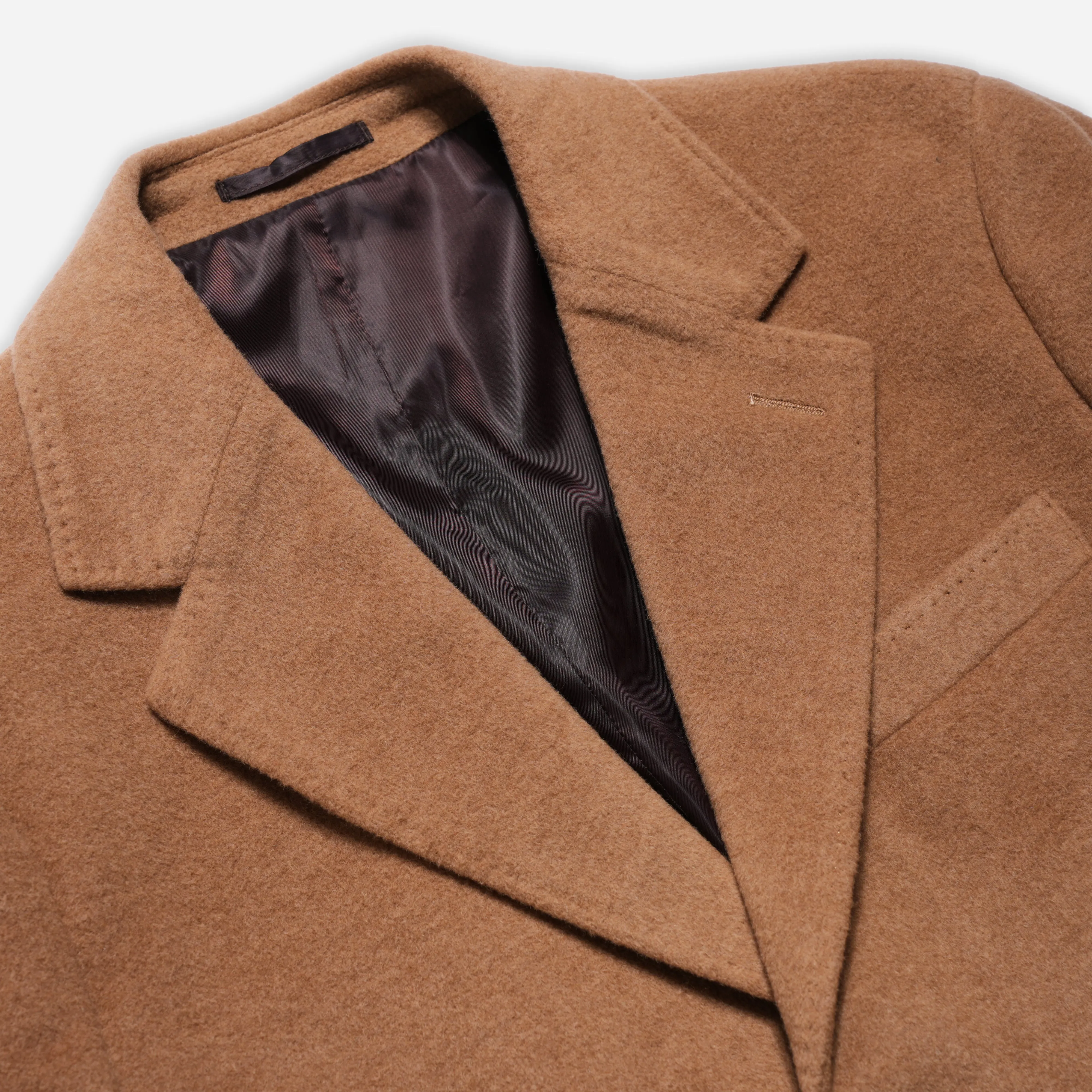 Camel Hair Wool Overcoat