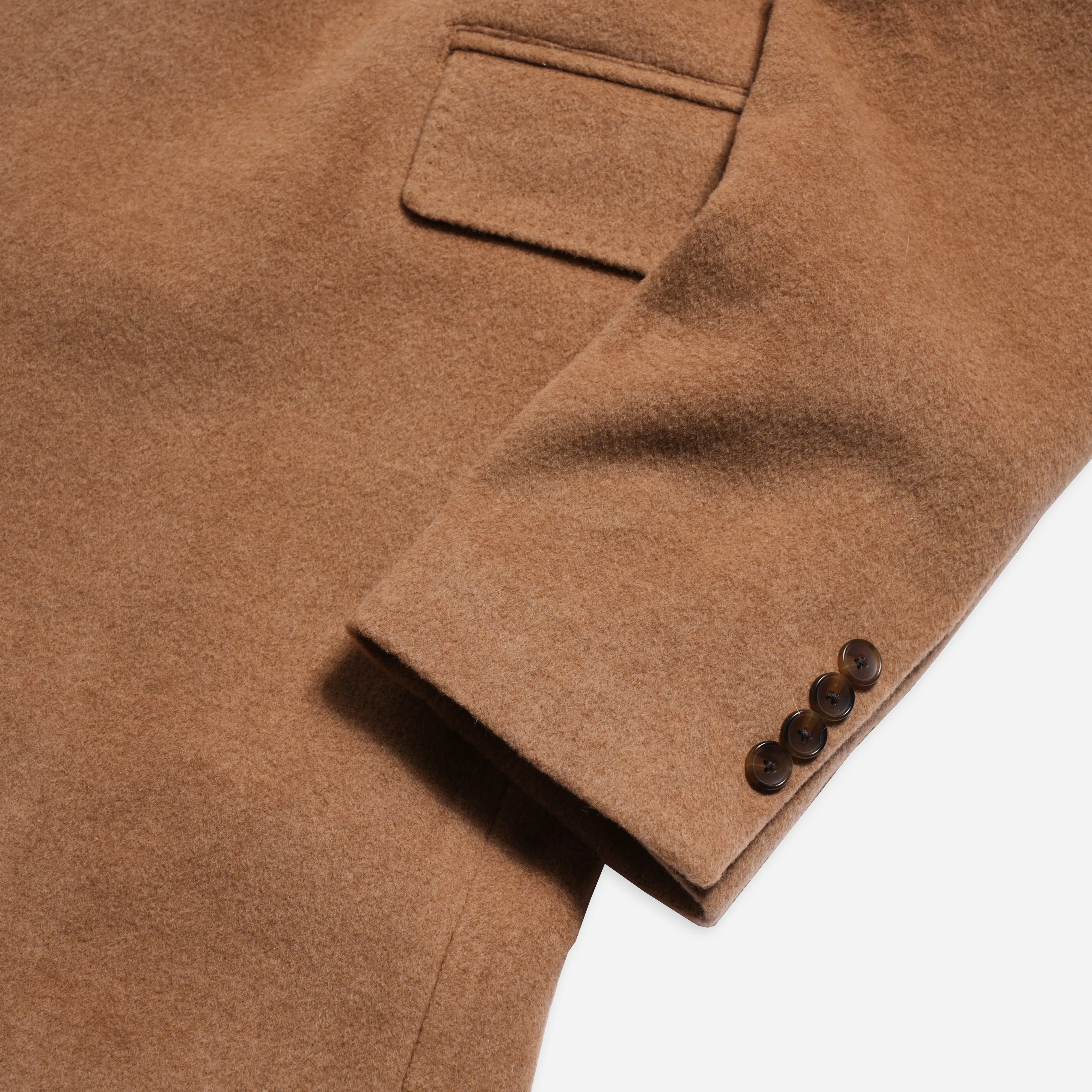 Camel Hair Wool Overcoat