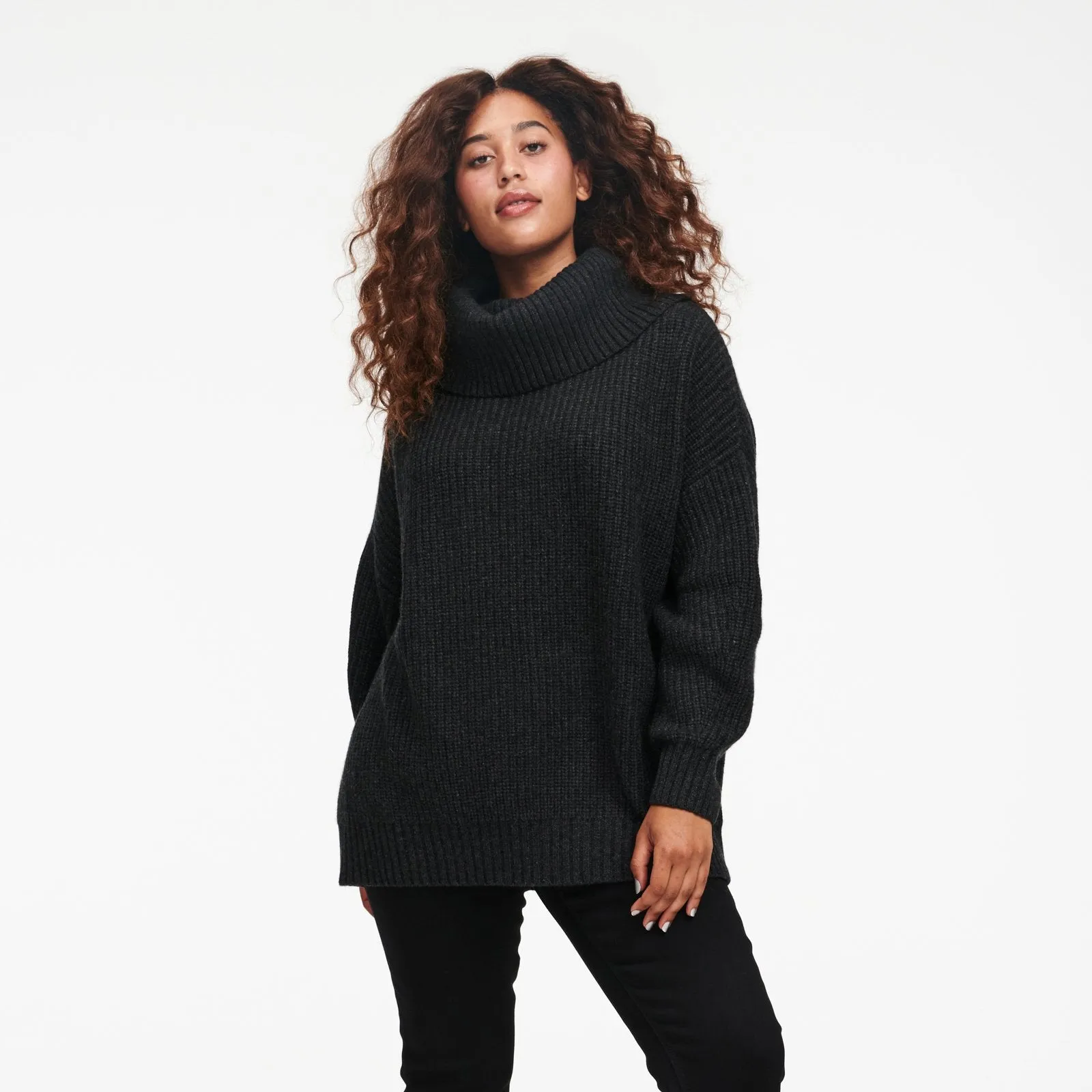 Cashmere Oversized Cowl Neck Sweater