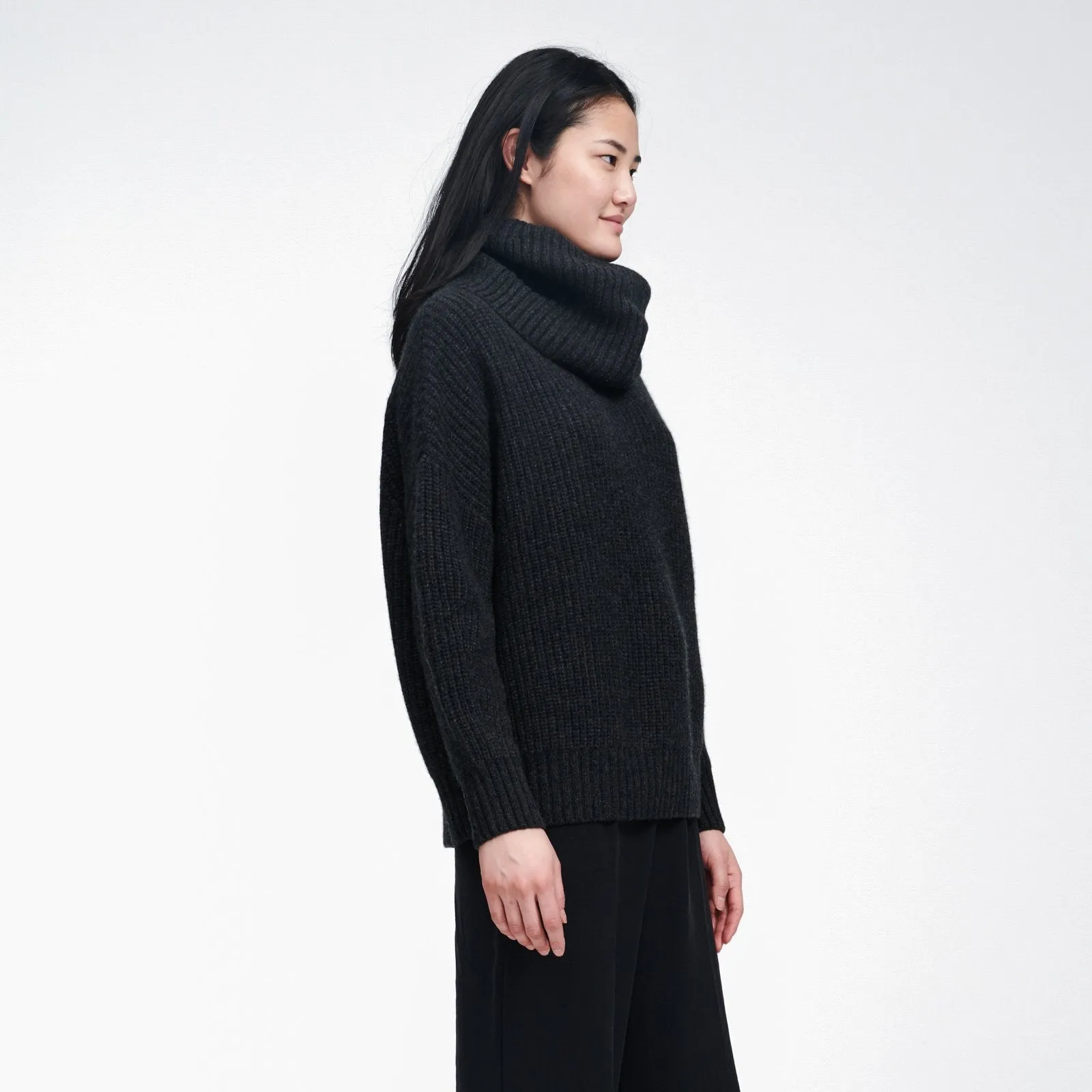 Cashmere Oversized Cowl Neck Sweater