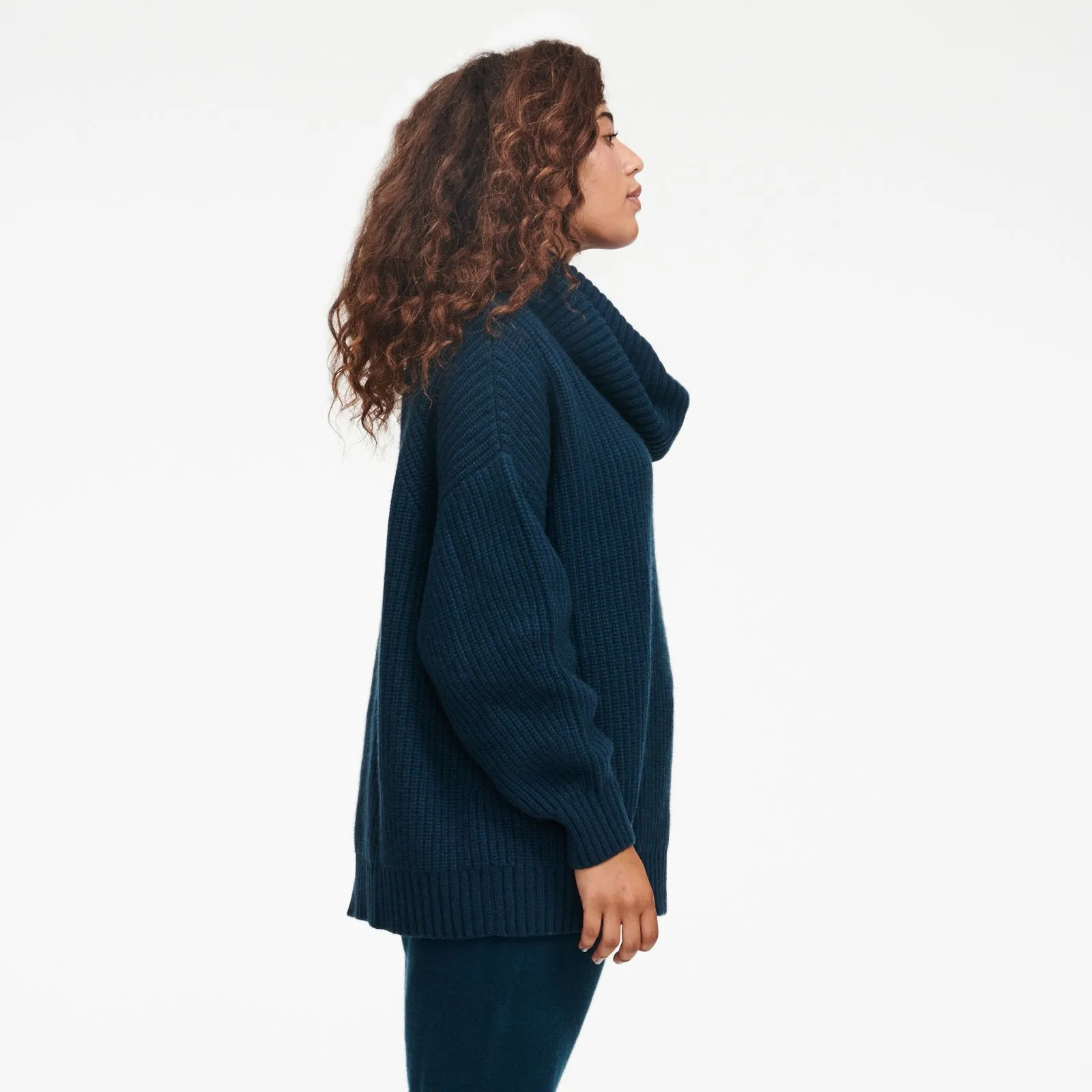 Cashmere Oversized Cowl Neck Sweater