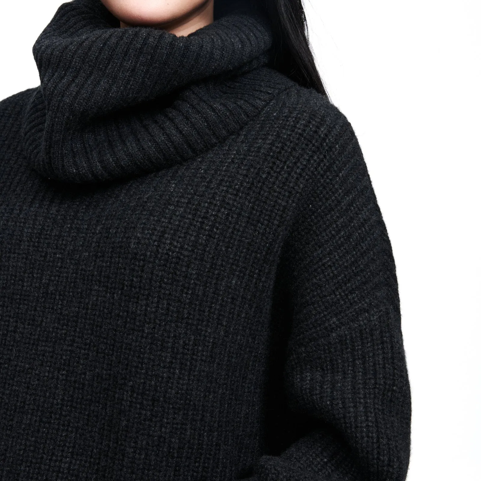 Cashmere Oversized Cowl Neck Sweater