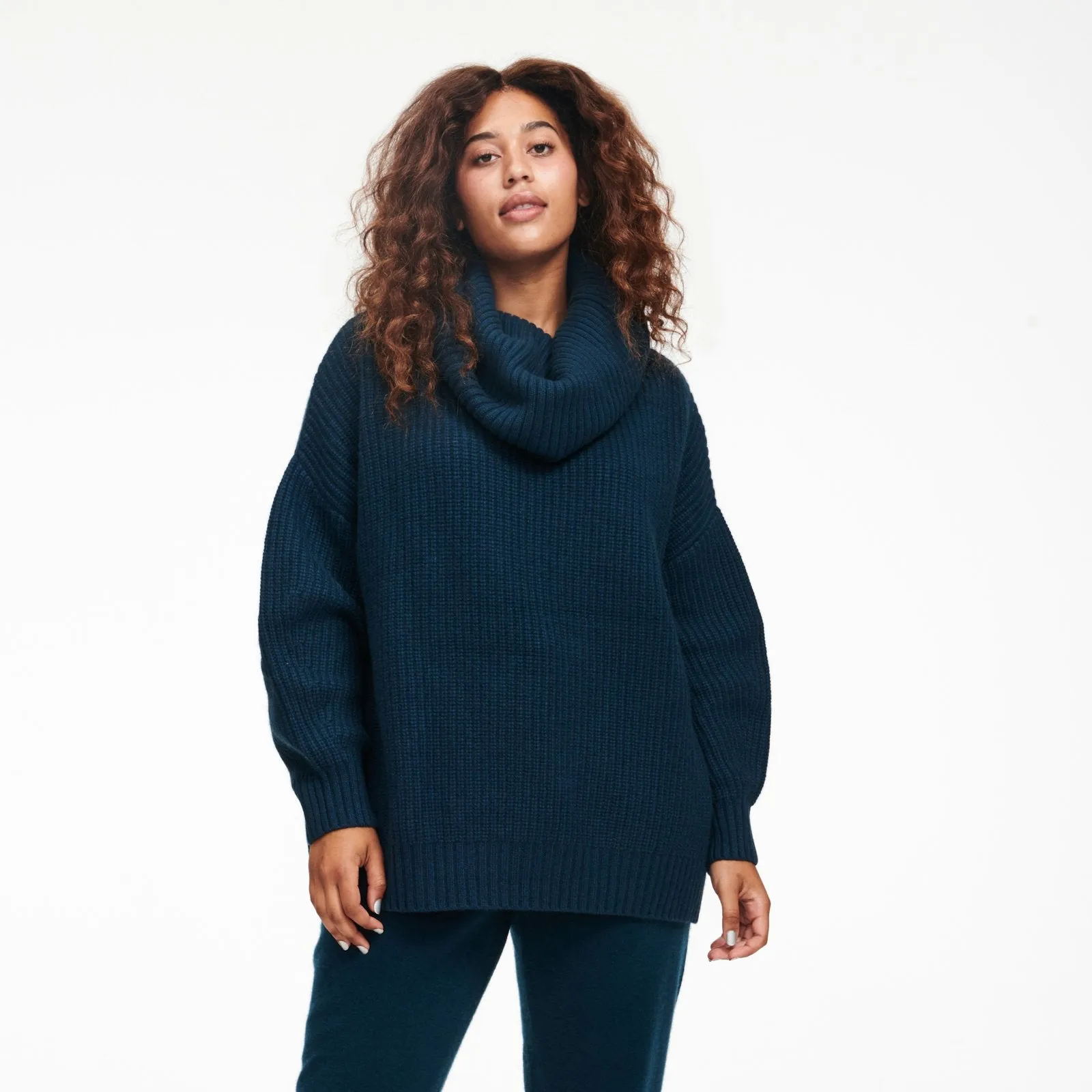 Cashmere Oversized Cowl Neck Sweater