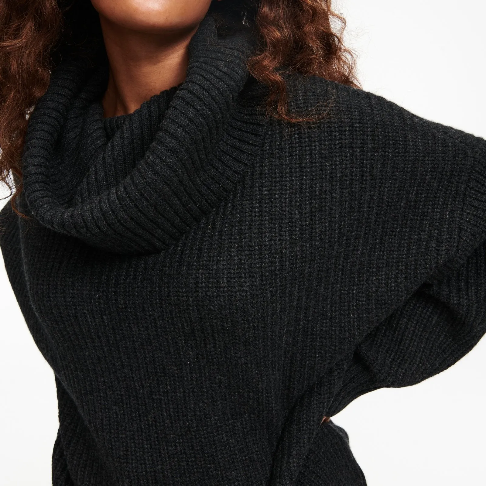 Cashmere Oversized Cowl Neck Sweater