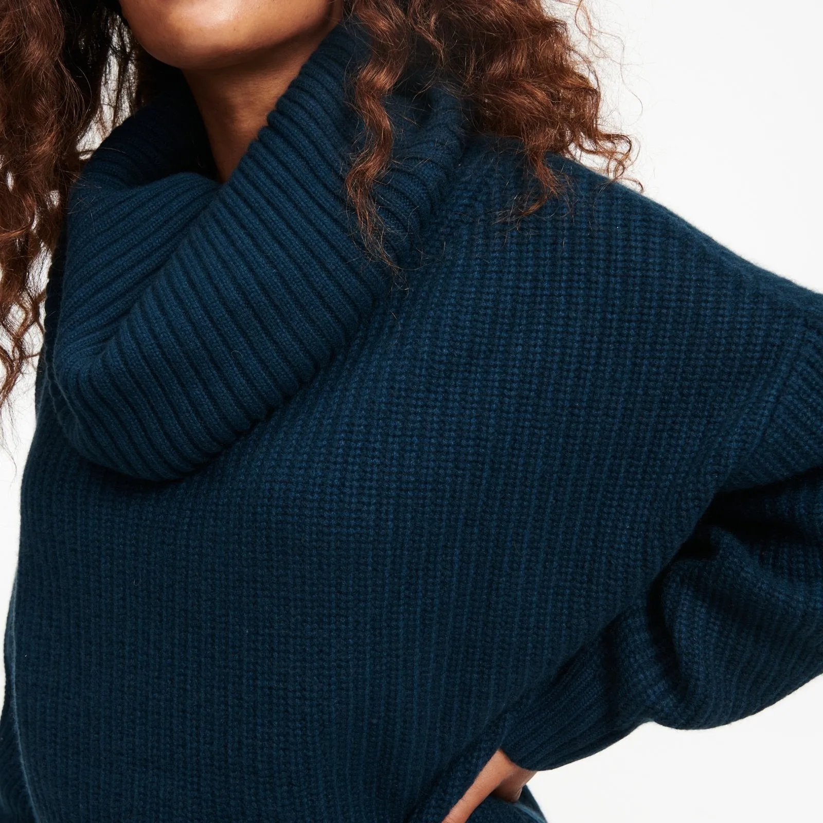 Cashmere Oversized Cowl Neck Sweater