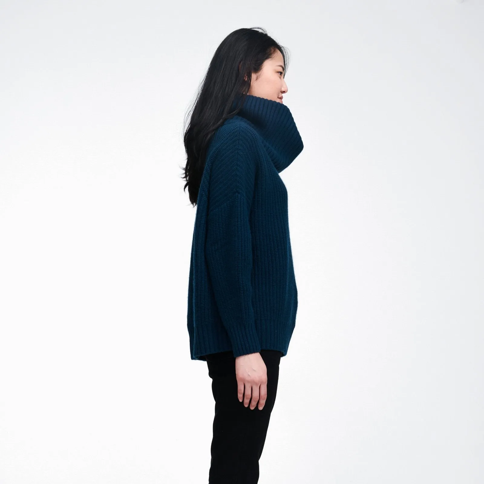 Cashmere Oversized Cowl Neck Sweater