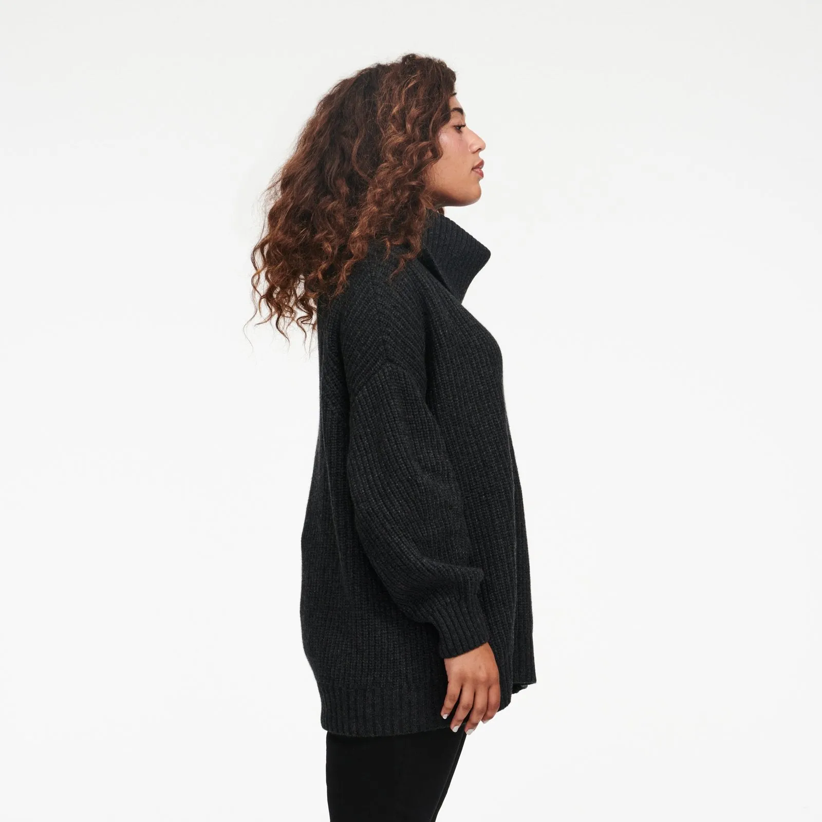 Cashmere Oversized Cowl Neck Sweater