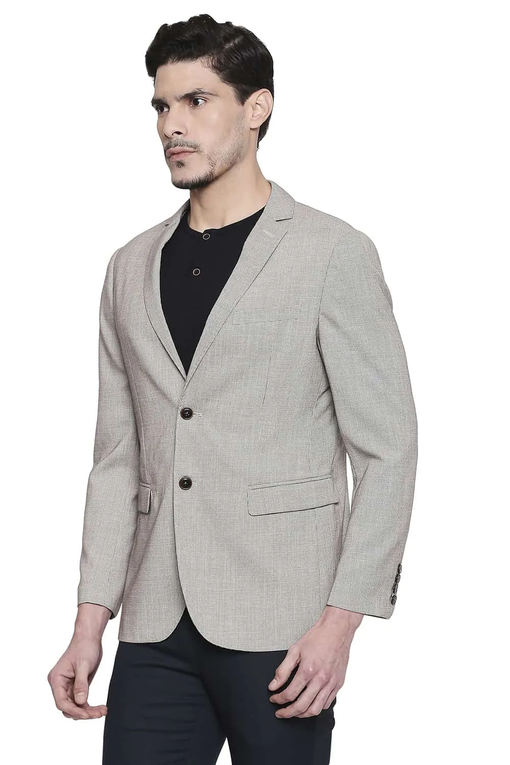 Comfort Fit 2 Button Stretch Blazer