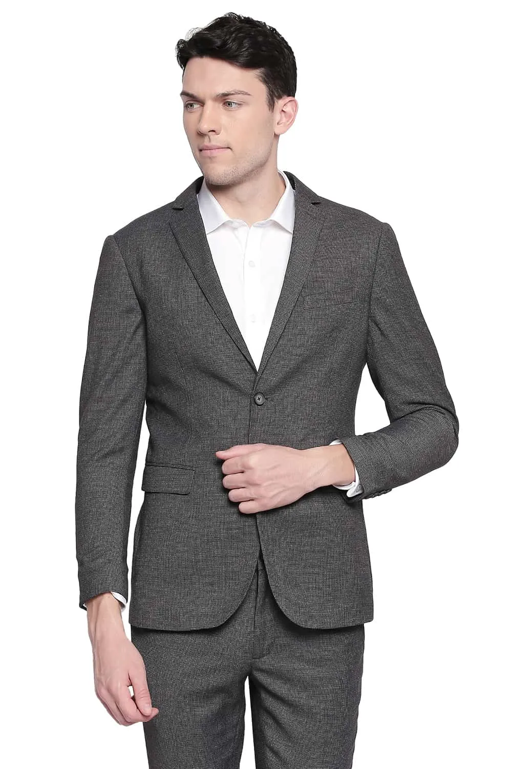 Comfort Fit 2 Button Stretch Blazer