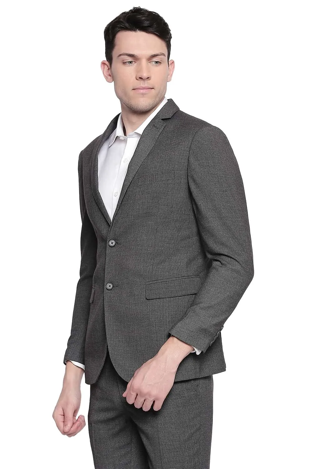 Comfort Fit 2 Button Stretch Blazer