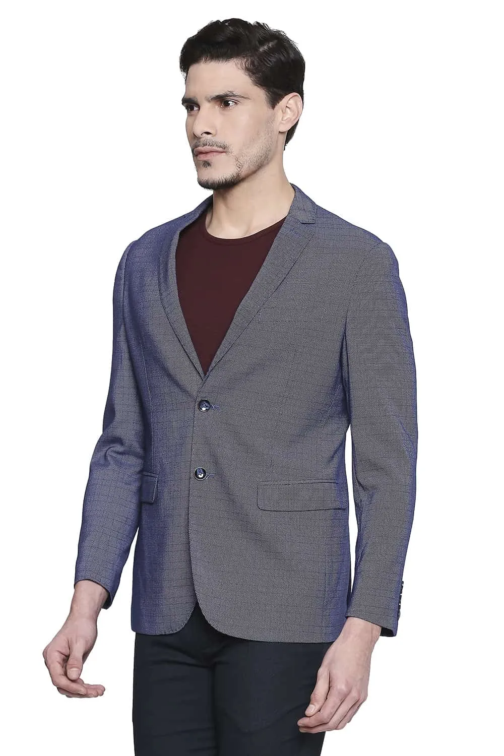 Comfort Fit 2 Button Stretch Blazer