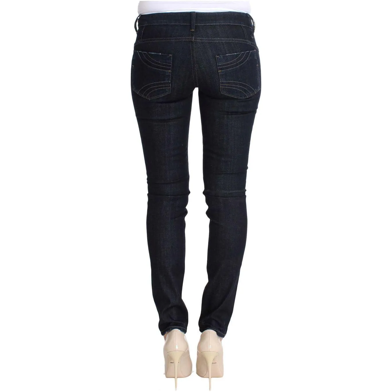 Costume National Chic Slim Fit Skinny Blue Jeans