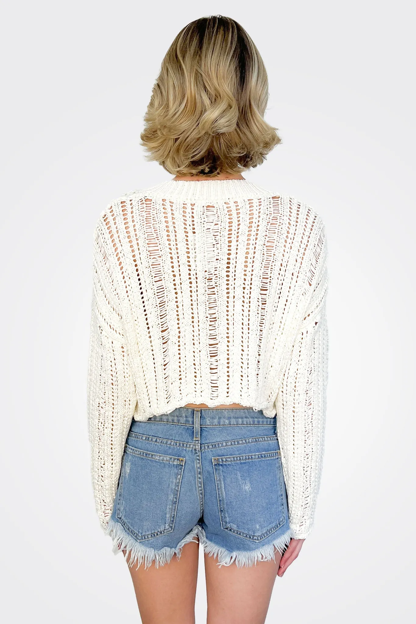 Crop Sweater - Cream