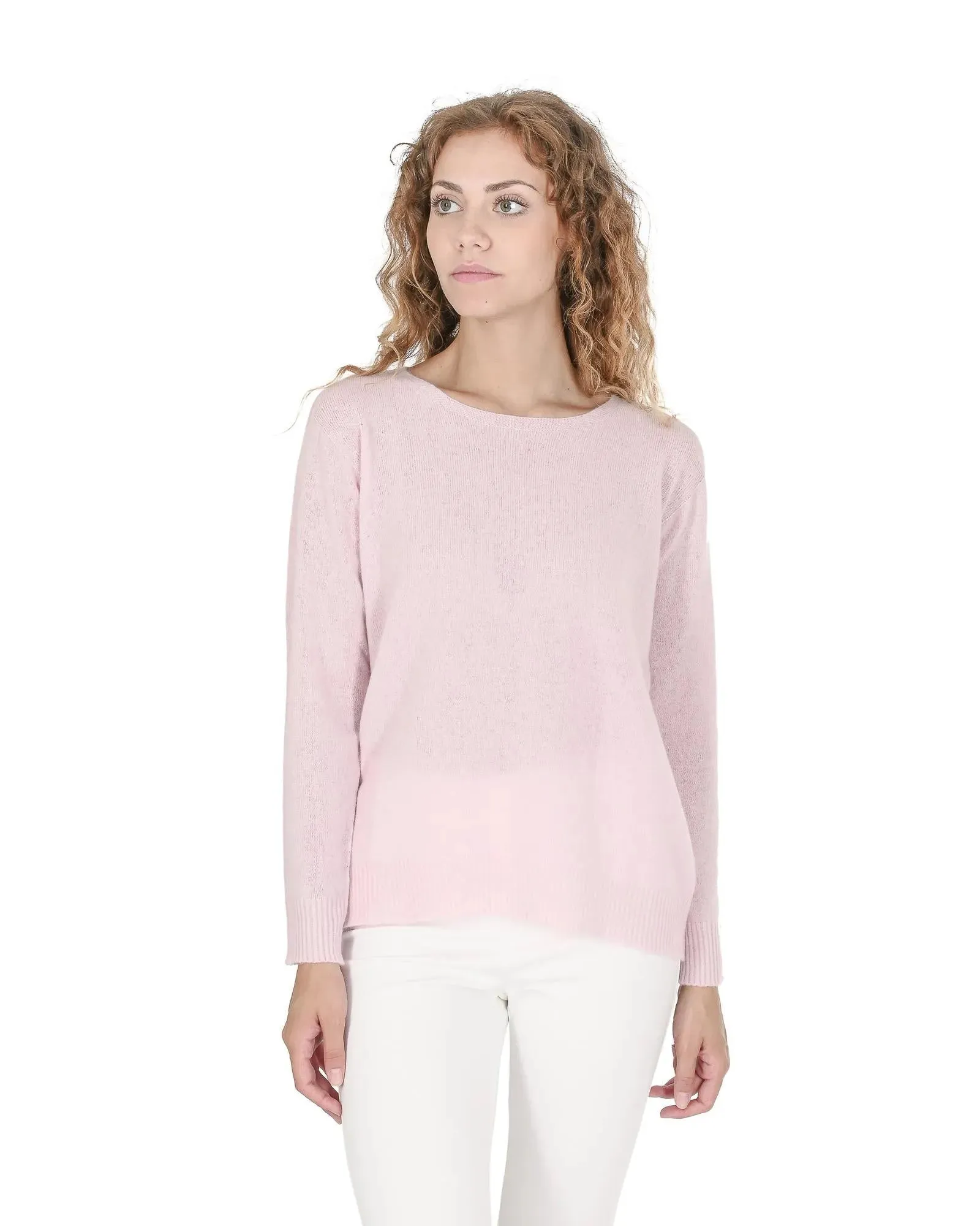 Crown of Edinburgh Square Neck Cashmere Sweater - M