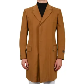 D'AVENZA Roma "Wessex" Handmade Rust Cotton Coat EU 50 NEW US 40