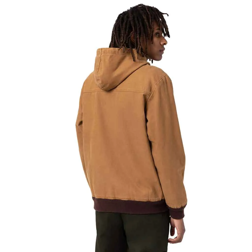 Dickies Duck Hooded Bomber Jacket - Stone Brown Duck