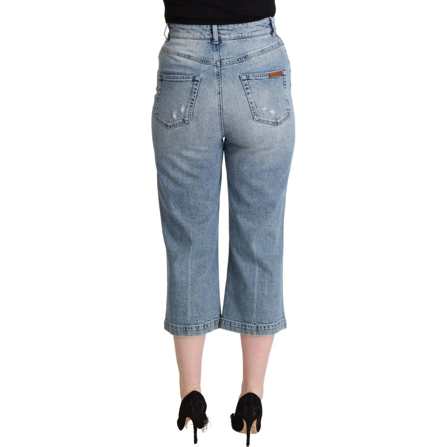 Dolce & Gabbana Chic Capri Cropped Denim Jeans