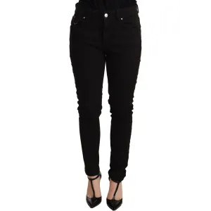 Dolce & Gabbana Elegant Slim-Fit Black Denim Jeans