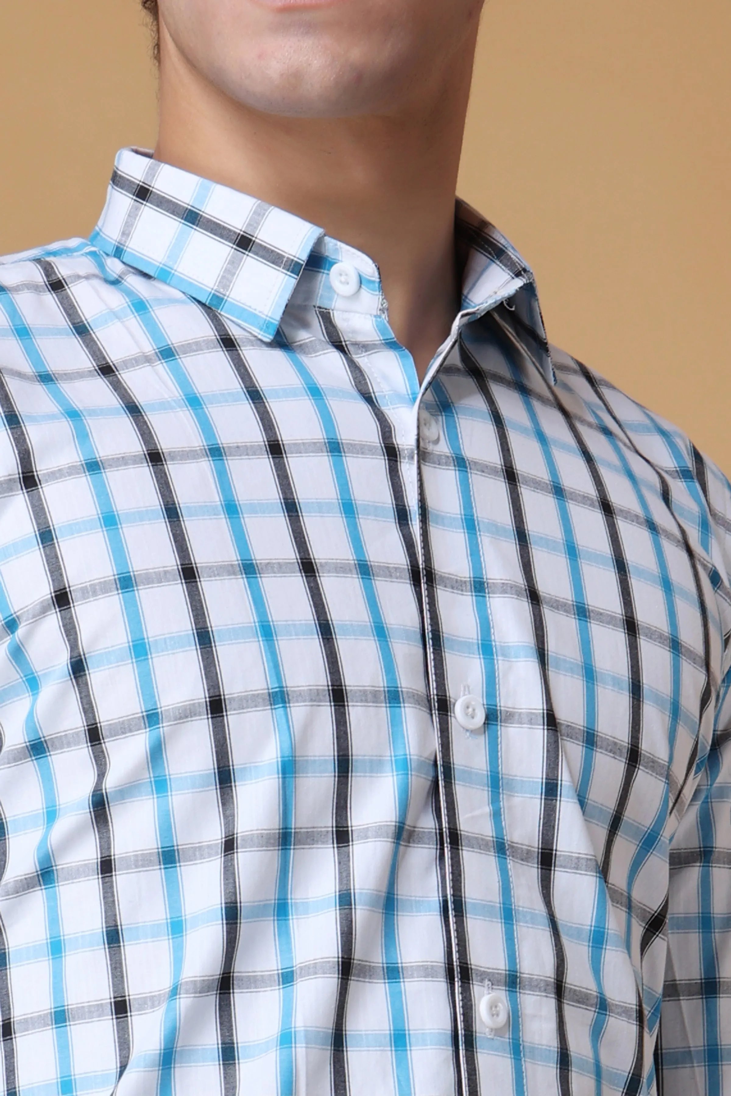 Duo Checkered Cotton Shirt