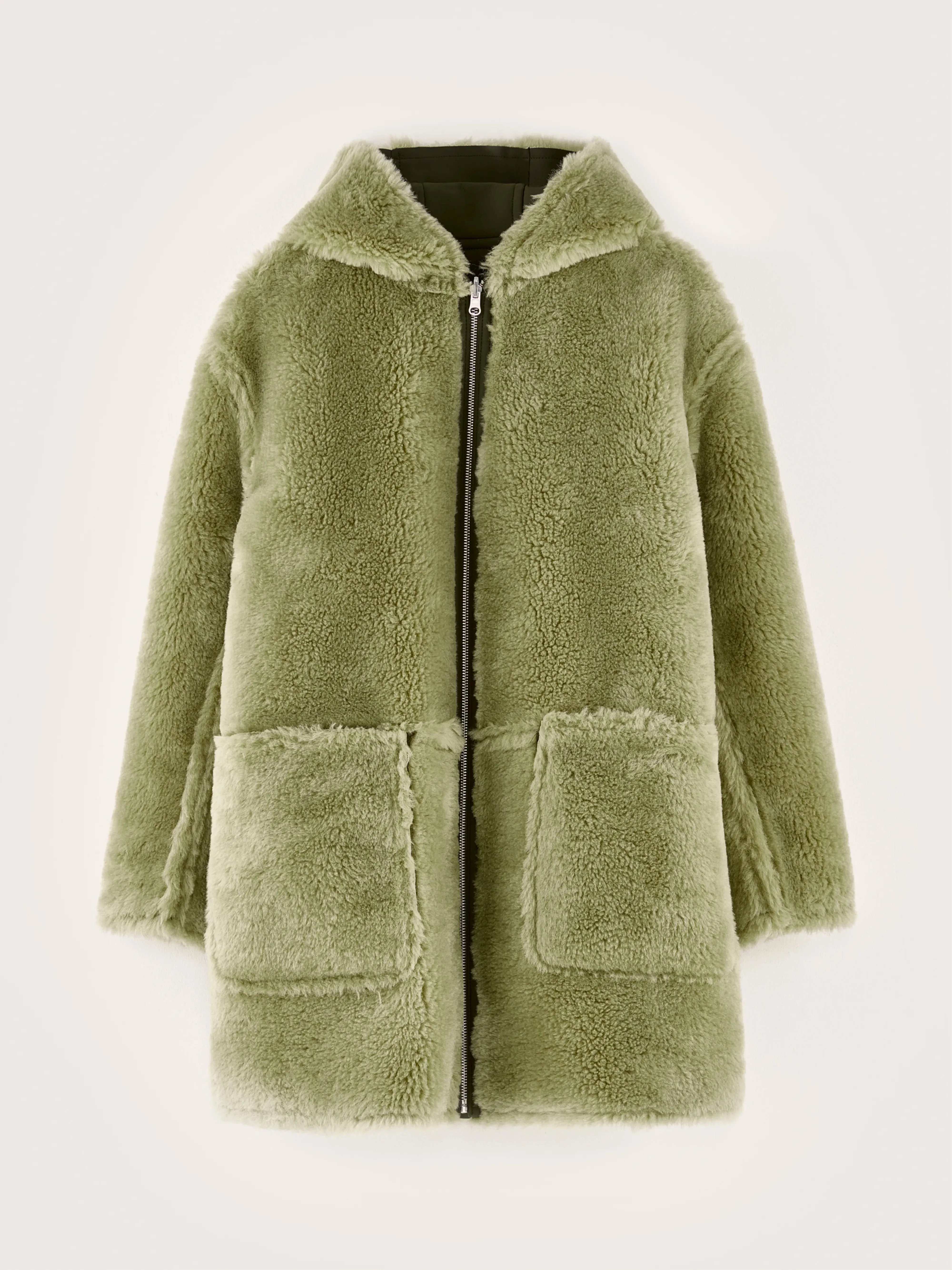 Elodie hooded coat (242 / W / MOSS)