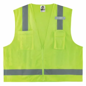 Ergodyne 24507 8249Z-S 3XL Lime Class 2 Economy Surveyors Vest - Single Size