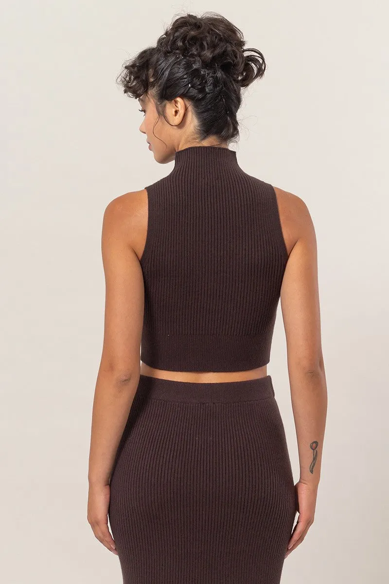 ESPRESSO KNIT TOP