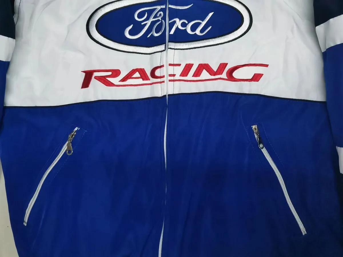 F1 Racing Jacket Ford Racing Team Leisure Jacket Winter Casual Fashion Locomotive Coat Clothes Jackets Embroidery Craft